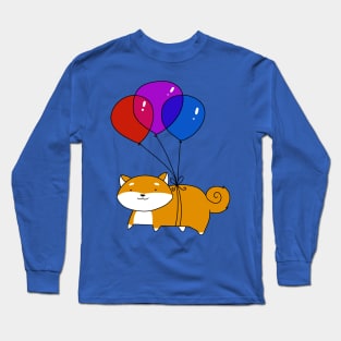 Balloon Shiba Long Sleeve T-Shirt